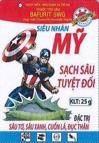 NGUY HIỂM BẢO QUẢN XA TRẺ EM THUỐC TRỪ SÂU BAFURIT 5WWG SIÊU NHÂN MỸ SẠCH SÂU TUYỆT ĐỐI ĐẶC TRỊ SÂU TƠ, SÂU XANH, CUỐN LÁ, ĐỤC THÂN 