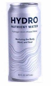 Nhãn hiệu HYDRO NUTRIENT WATER Hydrogen Atom Infused Water Nurturing the Body Mind, and Soul 16 FL OZ (473mL)  của CÔNG TY TNHH AT PHARMA VIỆT NAM, số đơn 4-2025-23869