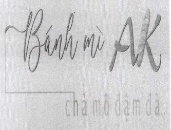 Bánh mì AK chả mỡ đậm đà