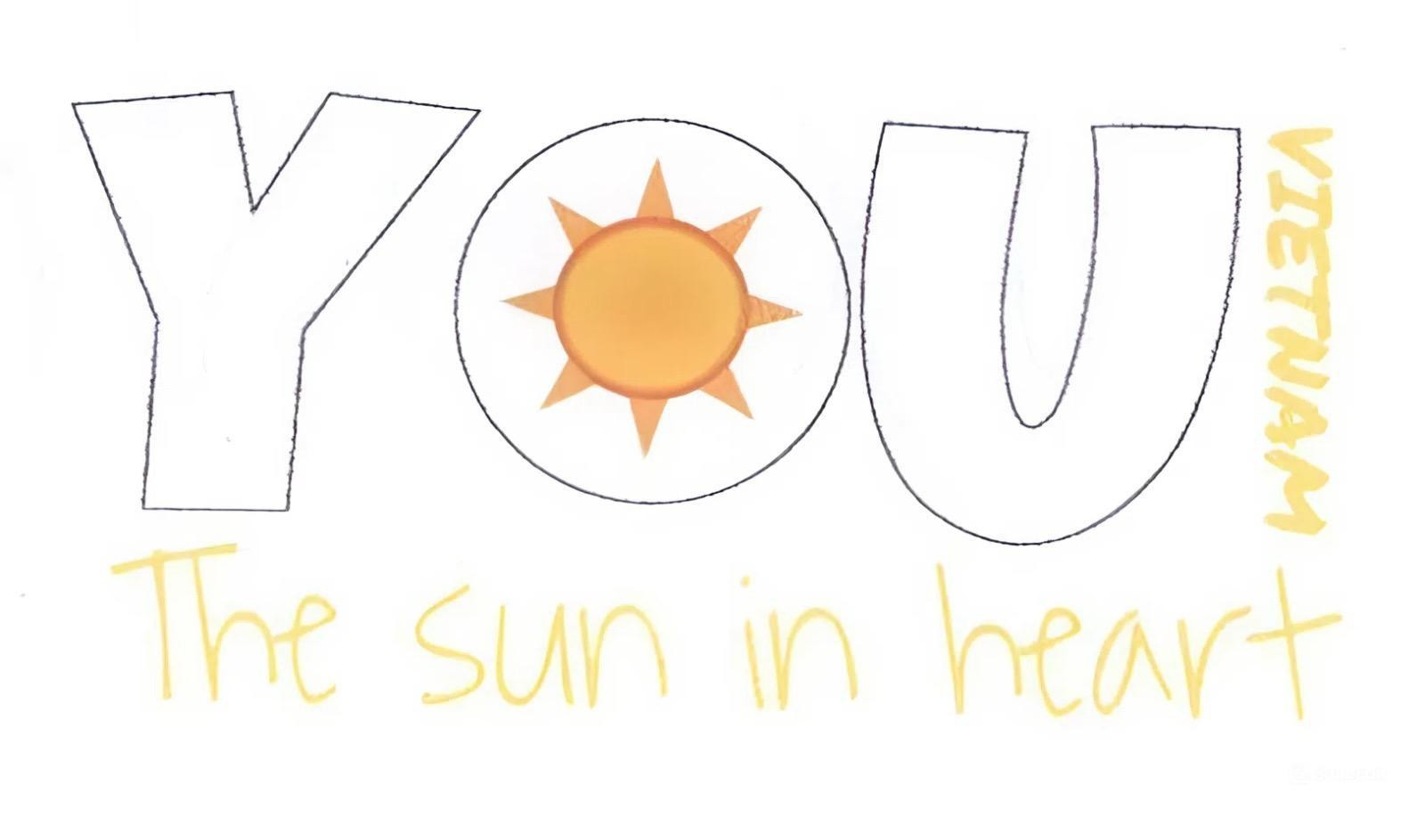 Nhãn hiệu YOU VIETNAM The sun in heart  của CÔNG TY CỔ PHẦN THỰC PHẨM VÀ NƯỚC GIẢI KHÁT NAM VIỆT, số đơn 4-2025-41888