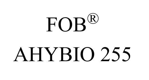 Trademark FOB AHYBIO 255  of Công ty TNHH mỹ phẩm Hồng Nhung, application No 4-2025-42762