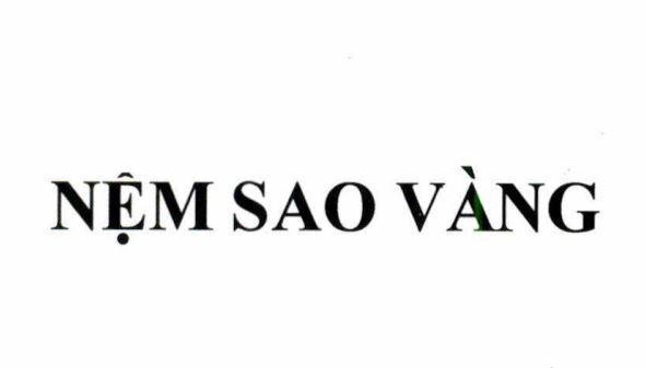 Nhãn hiệu NỆM SAO VÀNG  của Công ty cổ phần nệm Đông Á, số đơn 4-2025-44672