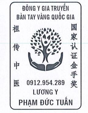 Nhãn hiệu ĐÔNG Y GIA TRUYỀN BÀN TAY VÀNG QUỐC GIA LƯƠNG Y PHẠM ĐỨC TUẤN 0912 954 289 [zũ chuán zhõng yĩ] [guó jiã rèn zhèng jĩn shõu jiăng]  của Phạm Đức Tuấn, số đơn 4-2025-44908