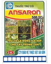 Nhãn hiệu ANSARON SPC THUỐC TRỪ CỎ 500 SC TRỪ CỎ LÁ RỘNG LÁ HẸP CHO CÂY TRỒNG CẠN 1 lít CTY BẢO VỆ THỰC VẬT SÀI GÒN  của Công ty cổ phần bảo vệ thực vật Sài Gòn, số đơn 4-2025-48193