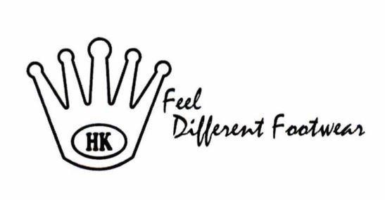 Nhãn hiệu HK Feel Different Footwear  của CÔNG TY TNHH SẢN XUẤT - THƯƠNG MẠI HÙ KIỆT, số đơn 4-2025-48228