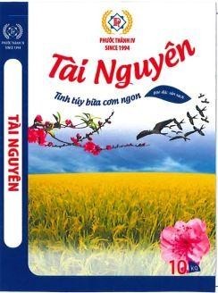 Trademark Pt PHƯỚC THÀNH IV SINCE 1994 TÀI NGUYÊN Pt PHƯỚC THÀNH IV SINCE 1994 Tài Nguyên Tinh túy bữa cơm ngon gạo đặc sản sạch 10 kg  of Công ty TNHH SX - TM Phước Thành IV, application No 4-2025-53015