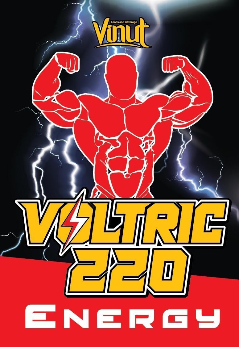 Nhãn hiệu Vinut Foods and Beverage VOLTRIC 220 ENERGY  của CÔNG TY CỔ PHẦN THỰC PHẨM VÀ NƯỚC GIẢI KHÁT NAM VIỆT, số đơn 4-2025-58593