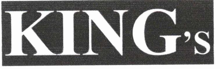 Trademark KING's  of Công ty cổ phần Charme Perfume, application No 4-2025-62867