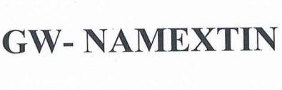Nhãn hiệu GW- NAMEXTIN  của Công ty cổ phần dược phẩm Namex, số đơn 4-2026-00808