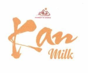 Nhãn hiệu Kan Milk PARENT'S CHOICE For the perfect life  của Công ty TNHH TM DV Parent's Choice, số đơn 4-2026-01619
