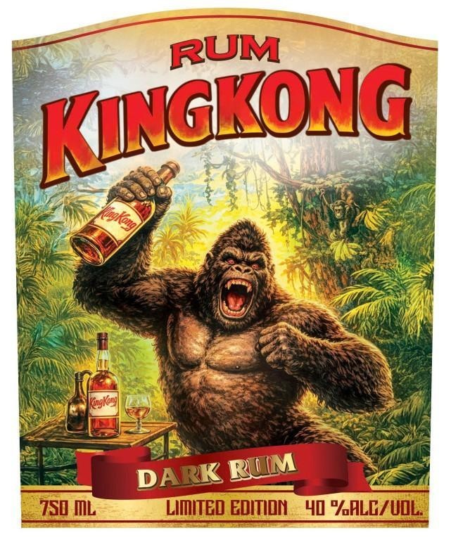 NhÃ£n hiá»‡u RUM KINGKONG DARK RUM 750 ML LIMITED EDITION 40% ALC/VOL  cá»§a Công ty TNHH D'Gold Vina, sá»‘ Ä‘Æ¡n 4-2026-02341