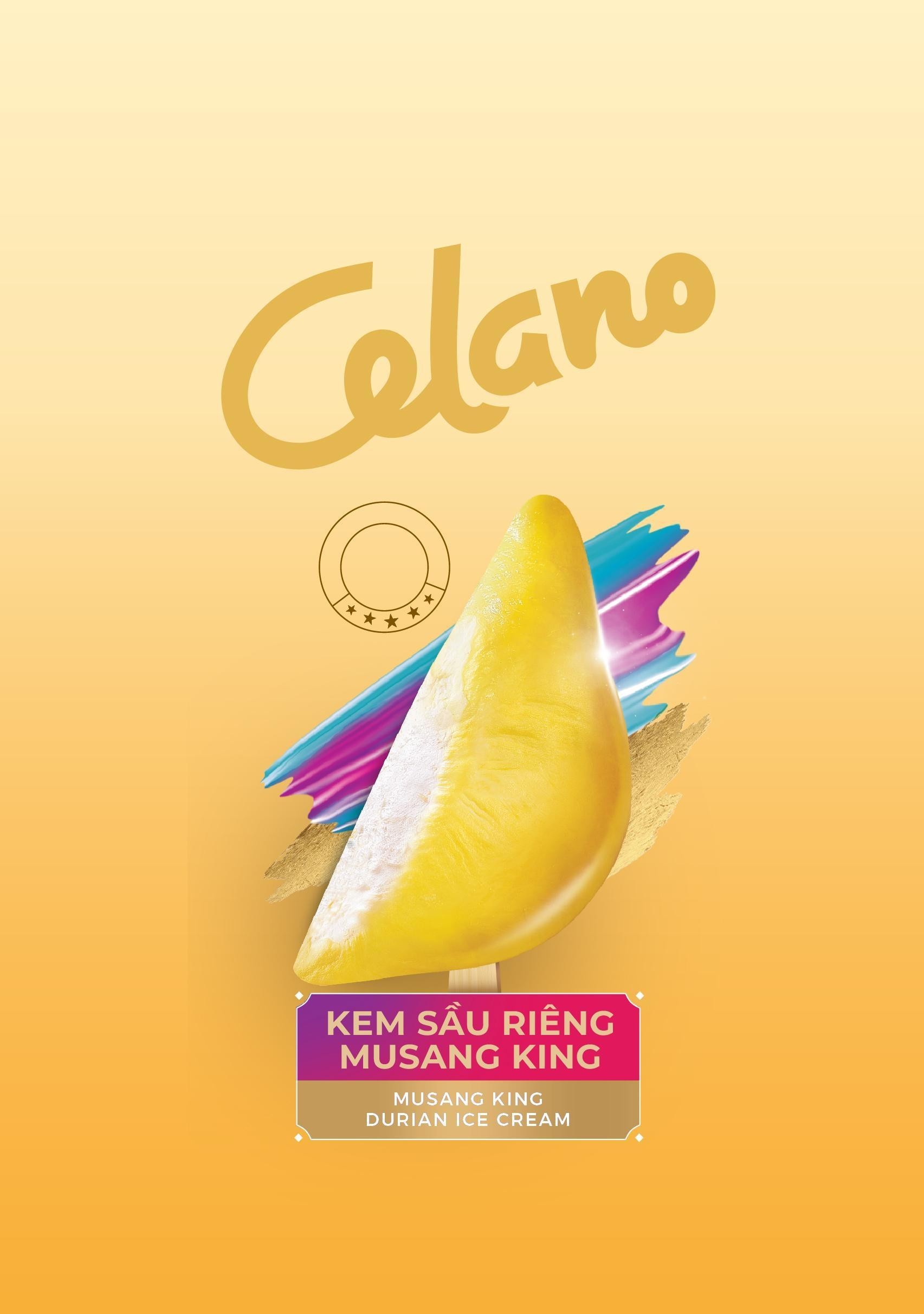 Celano KEM SẦU RIÊNG MUSANG KING MUSANG KING DURIAN ICE CREAM 