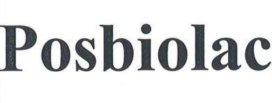 Trademark Posbiolac  of Công ty cổ phần vắc xin và sinh phẩm Nha Trang, application No 4-2026-03508