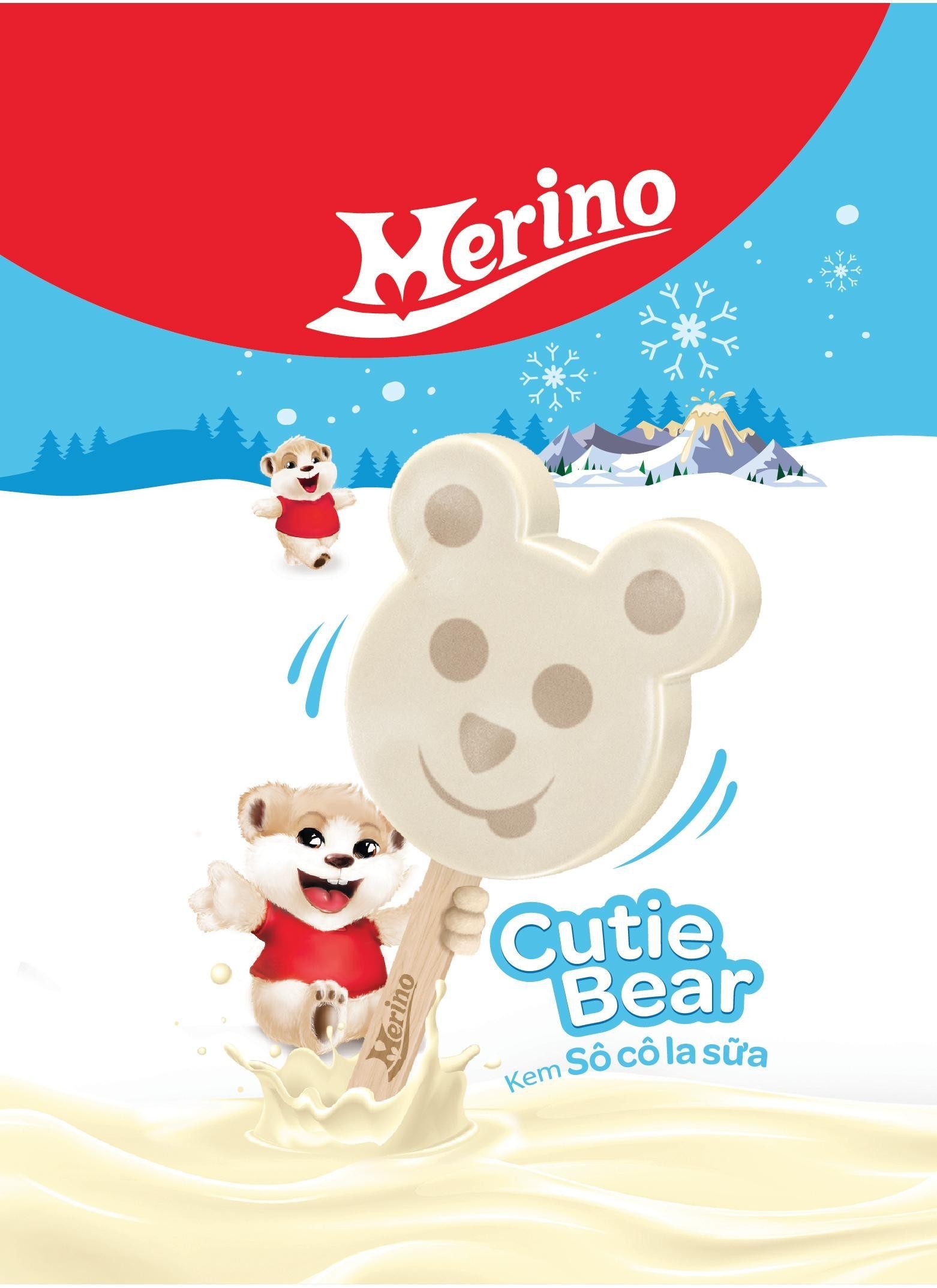 Trademark Merino Merino Cutie Bear Kem Sô cô la sữa  of CÔNG TY CỔ PHẦN THỰC PHẨM ĐÔNG LẠNH KIDO, application No 4-2026-03630