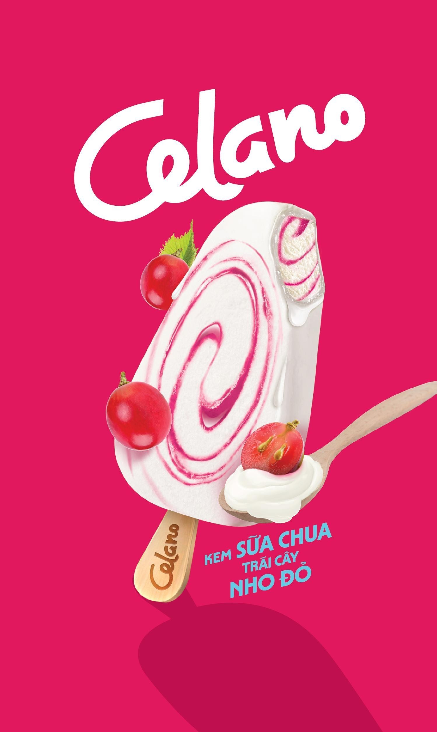 Trademark Celano Celano KEM SỮA CHUA TRAI CÂY NHO ĐỎ  of CÔNG TY CỔ PHẦN THỰC PHẨM ĐÔNG LẠNH KIDO, application No 4-2026-03650