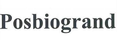 Trademark Posbiogrand  of CÔNG TY CỔ PHẦN VẮC XIN VÀ SINH PHẨM NHA TRANG, application No 4-2026-03816