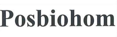 Trademark Posbiohom  of CÔNG TY CỔ PHẦN VẮC XIN VÀ SINH PHẨM NHA TRANG, application No 4-2026-03823