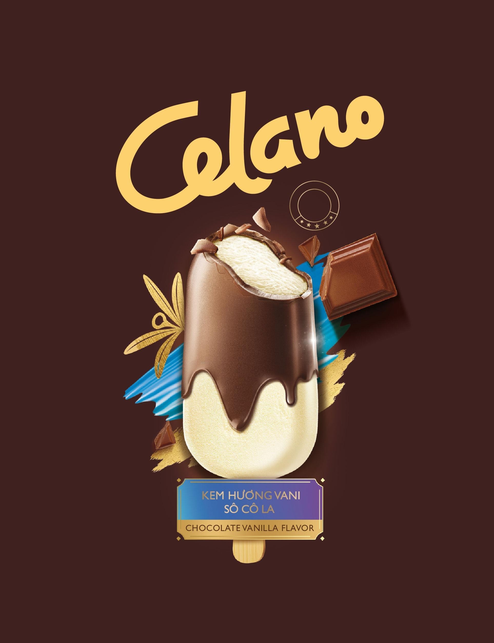 Trademark Celano KEM HƯƠNG VANI SÔ CÔ LA CHOCOLATE VANILLA FLAVOR  of CÔNG TY CỔ PHẦN THỰC PHẨM ĐÔNG LẠNH KIDO, application No 4-2026-03921