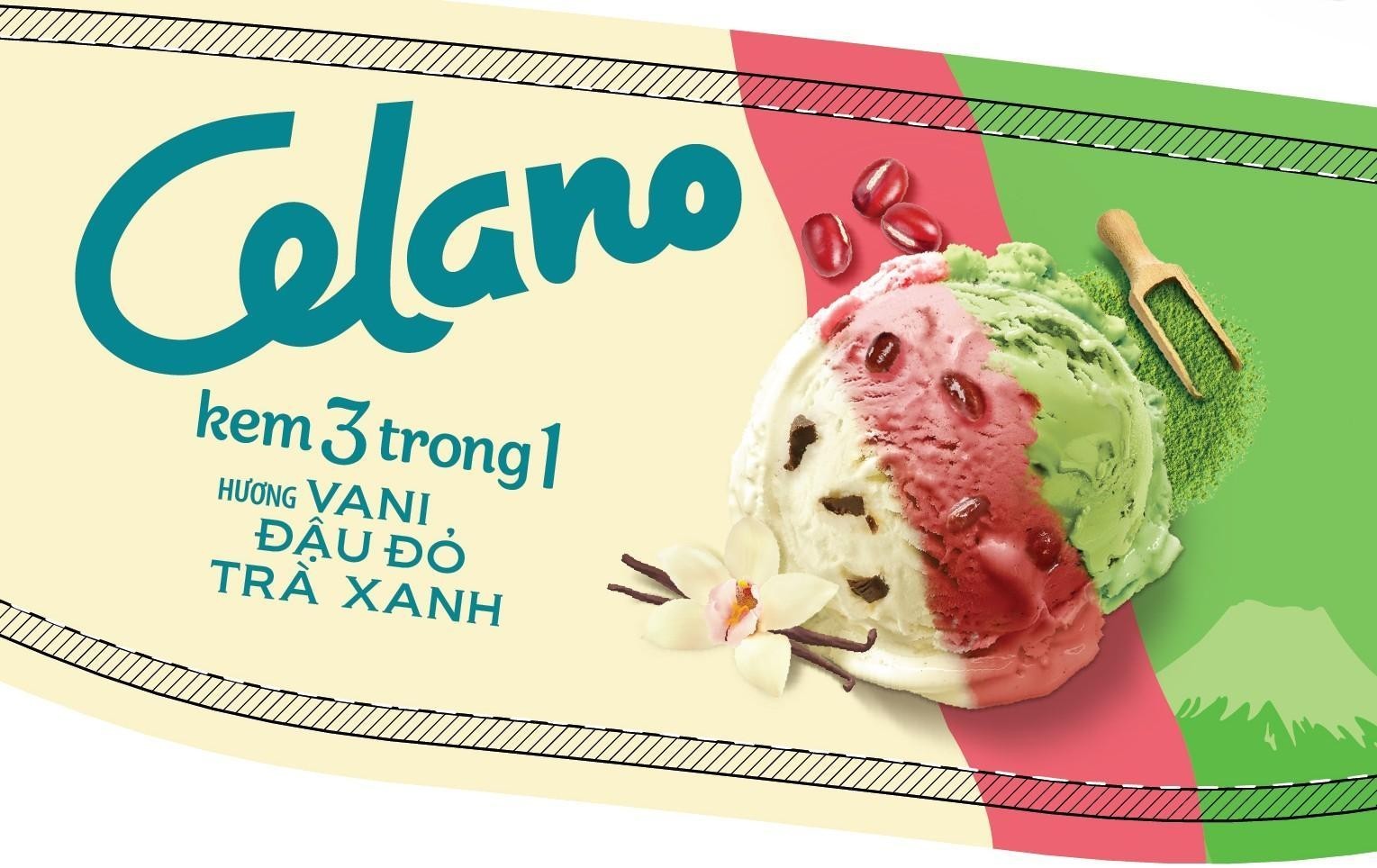 Trademark Celano kem 3 trong 1 HƯƠNG VANI ĐẬU ĐỎ TRÀ XANH  of CÔNG TY CỔ PHẦN THỰC PHẨM ĐÔNG LẠNH KIDO, application No 4-2026-03929