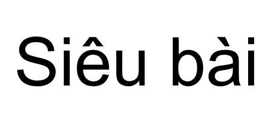 Siêu bài 
