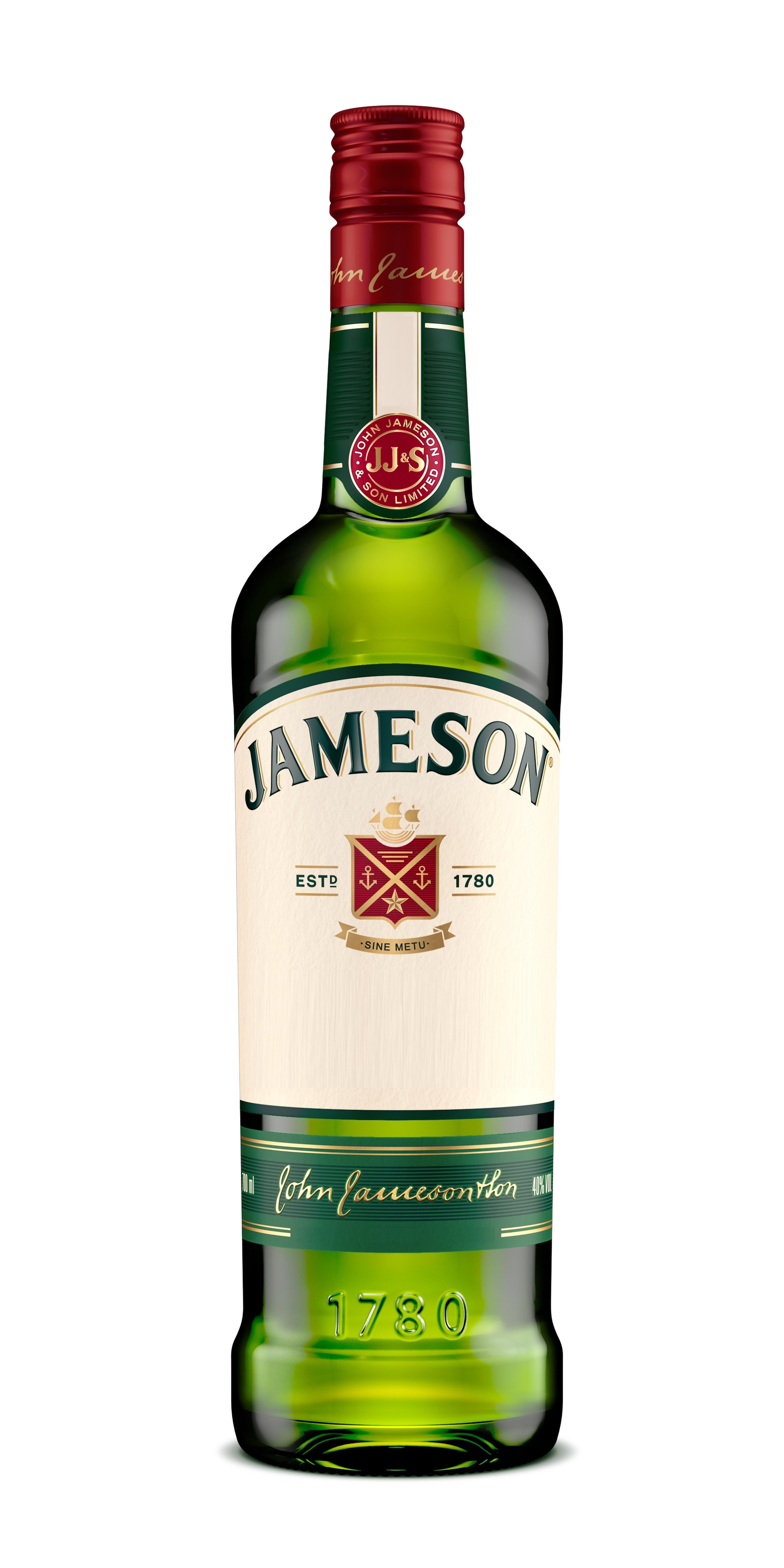 NhÃ£n hiá»‡u Jameson 2D bottle  cá»§a IRISH DISTILLERS INTERNATIONAL LIMITED, sá»‘ Ä‘Æ¡n 4-2026-05155