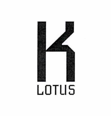 Nhãn hiệu K LOTUS  của Công ty TNHH sản xuất thương mại và dịch vụ K Lotus, số đơn 4-2026-08916