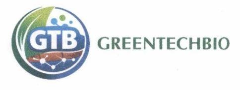 Nhãn hiệu GTB GREENTECHBIO  của Công ty TNHH công nghệ sinh học Greentech Bio, số đơn 4-2026-09754