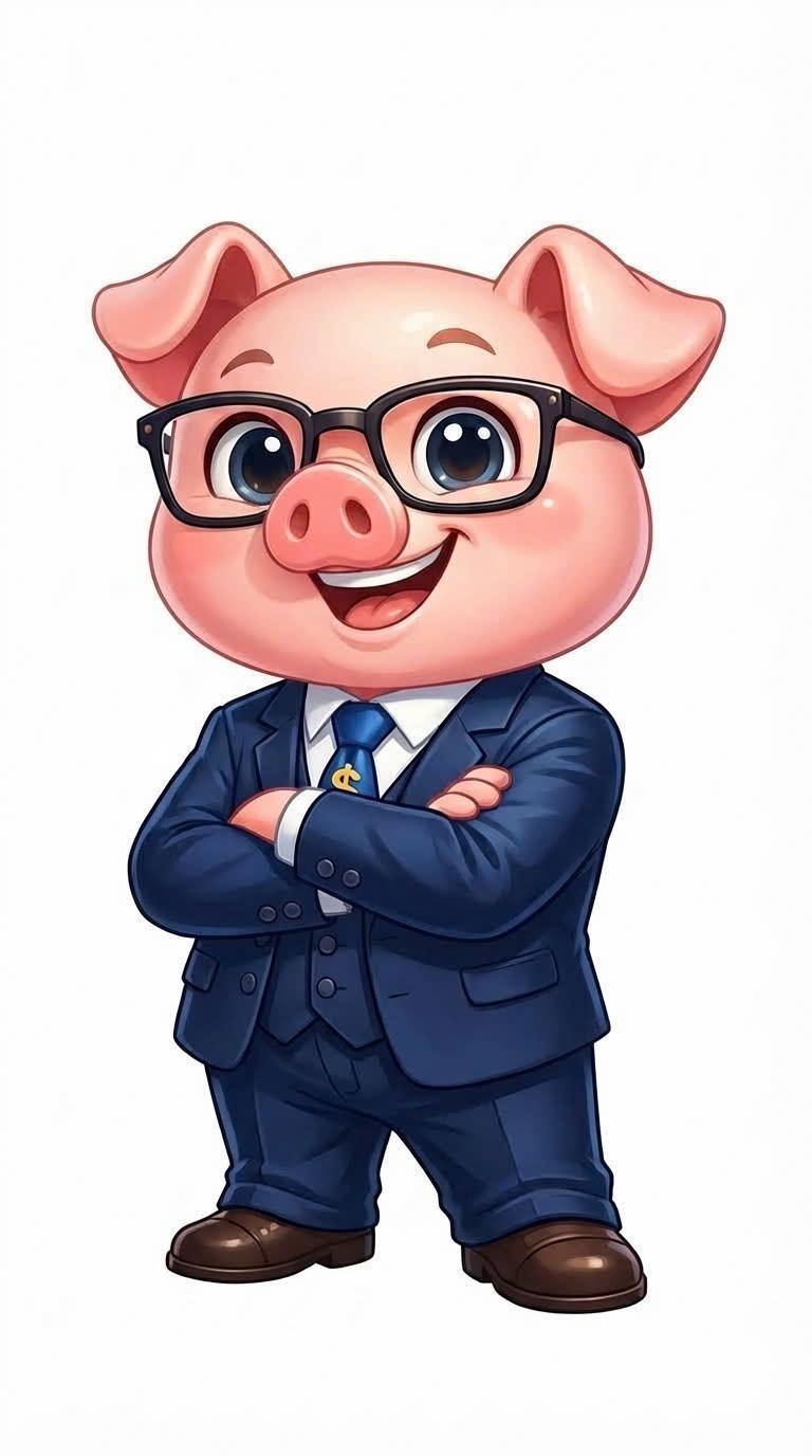 Nhãn hiệu hình chú lợn đeo kính mặc quần áo  của CÔNG TY CỔ PHẦN SAVEMONEY, số đơn 4-2026-28053