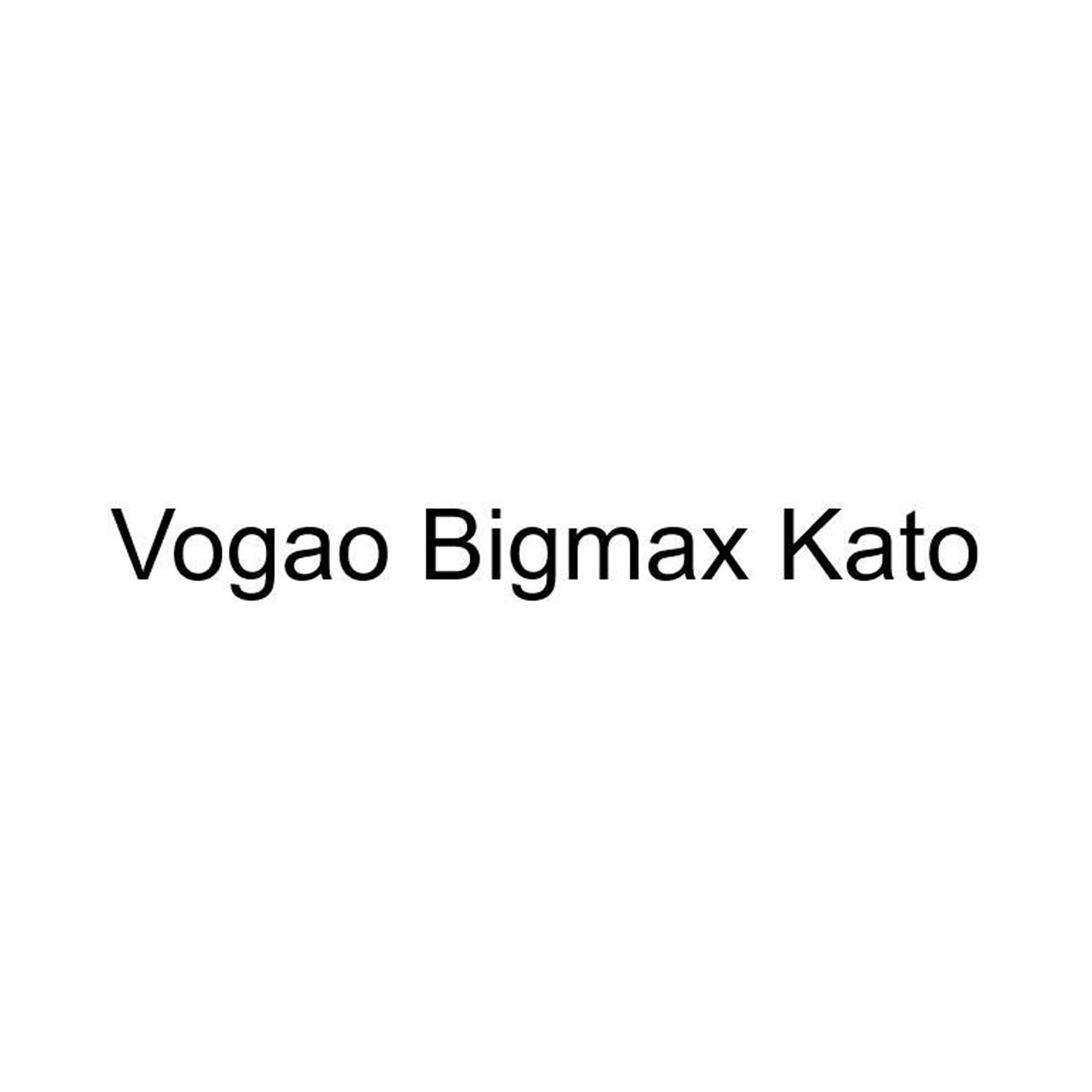 Nhãn hiệu Vogao Bigmax Kato  của Công ty TNHH thương mại Kato Japan, số đơn 4-2026-28767