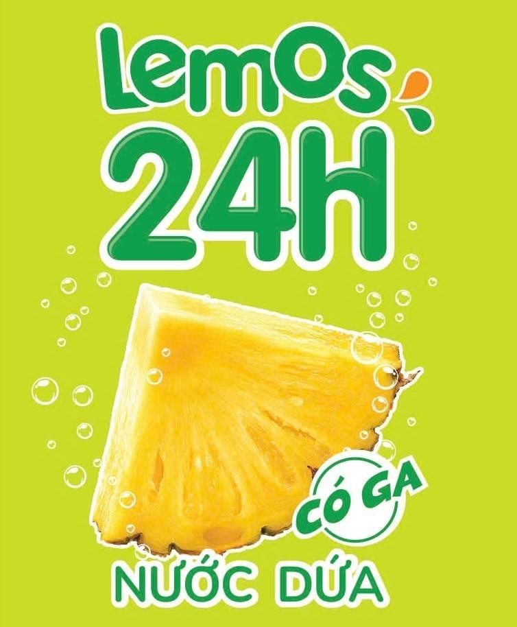 Nhãn hiệu Lemos 24H CÓ GA NƯỚC DỨA  của CÔNG TY CỔ PHẦN TẬP ĐOÀN VIHAMARK, số đơn 4-2026-30184
