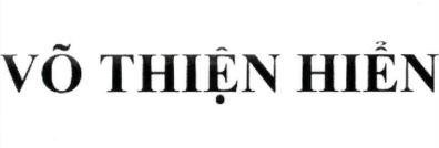 VÕ THIỆN HIỂN 