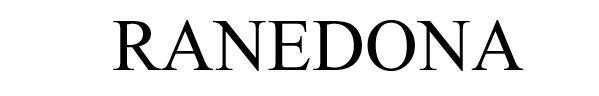 Nhãn hiệu RANEDONA  của Guangzhou Arti Leather Goods Co., Ltd., số đơn 4-2026-31205