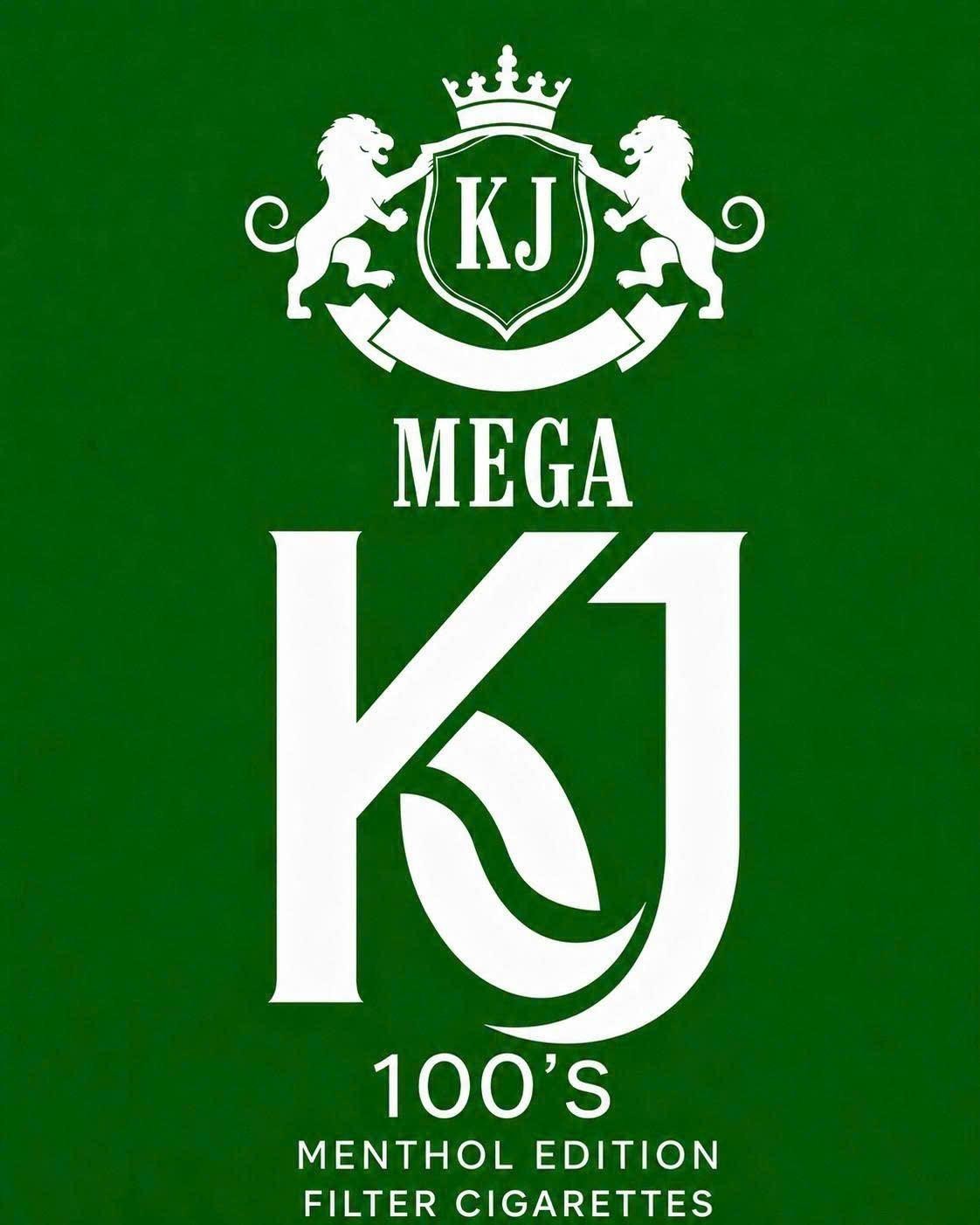 KJ MEGA KJ 100'S MENTHOL EDITION FILTER CIGARETTES 