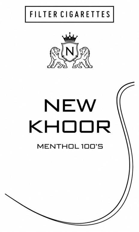 Nhãn hiệu FILTER CIGARETTES N NEW KHOOR MENTHOL 100'S  của TRUSTWISE GLOBAL LOGISTICS PTE. LTD, số đơn 4-2026-31310