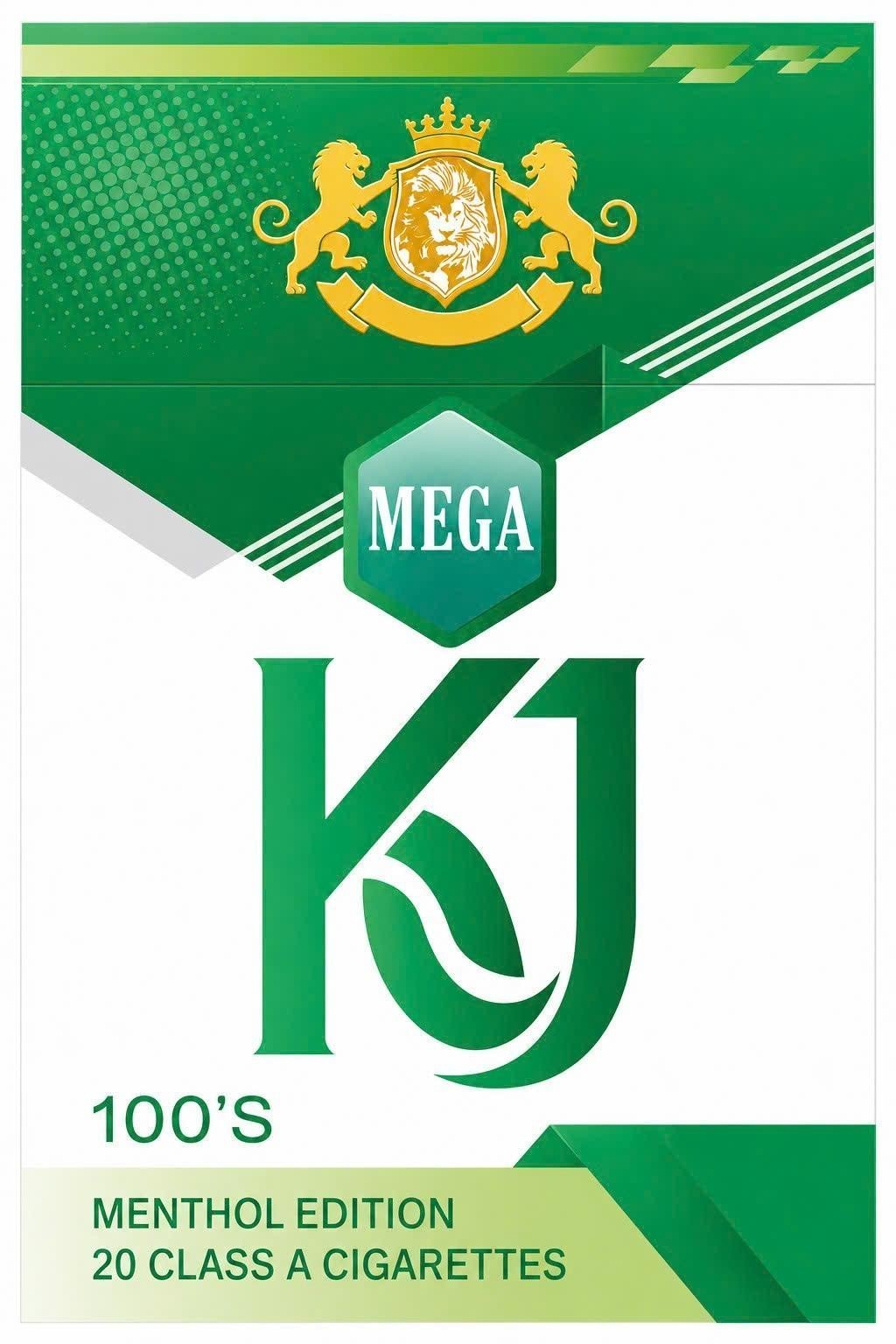 MEGA KJ 100's MENTHOL EDITION FILTER CIGARETTES 