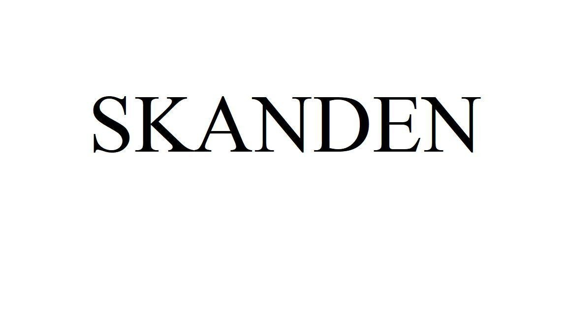 Nhãn hiệu SKANDEN  của PLANTASJEN NORGE AS, số đơn 4-2026-33546