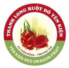 Nhãn hiệu THANH LONG RUỘT ĐỎ YÊN KIỆN XÃ CHÂN MỘNG - TỈNH PHÚ THỌ YEN KIEN RED DRAGON FRUIT  của ỦY BAN NHÂN DÂN XÃ CHÂN MỘNG, số đơn 4-2026-37003