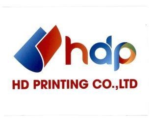 Nhãn hiệu hdp HD PRINTING CO., LTD  của Công ty TNHH thương mại quảng cáo xuất nhập khẩu HD Printing, số đơn 4-2026-37529