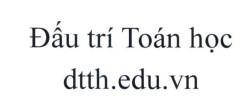 Nhãn hiệu Đấu trí Toán học dtth.edu.vn  của Công ty CP VTC Truyền thông Trực tuyến, số đơn 4-2026-39384