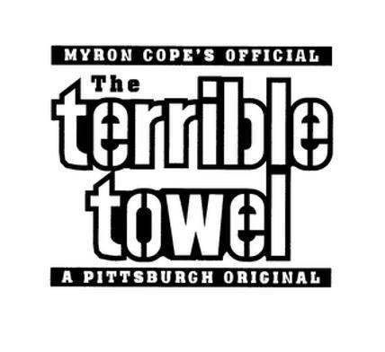 Nhãn hiệu MYRON COPE'S OFFICIAL, The terrible towel, A PITTSBURGH ORIGINAL  của The Eamon Foundation, số đơn 4-2026-41450