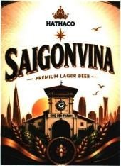 HATHACO SAIGONVINA PREMIUM LAGER BEER CHỢ BẾN THÀNH Brewed with Pride Saigon Spirit 