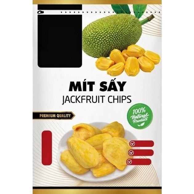 Nhãn hiệu MÍT SẤY JACKFRUIT CHIPS PREMIUM QUALITY 100% natural product  của CÔNG TY TNHH THƯƠNG MẠI DỊCH VỤ TÂN PHÚC NGUYÊN, số đơn 4-2026-43712