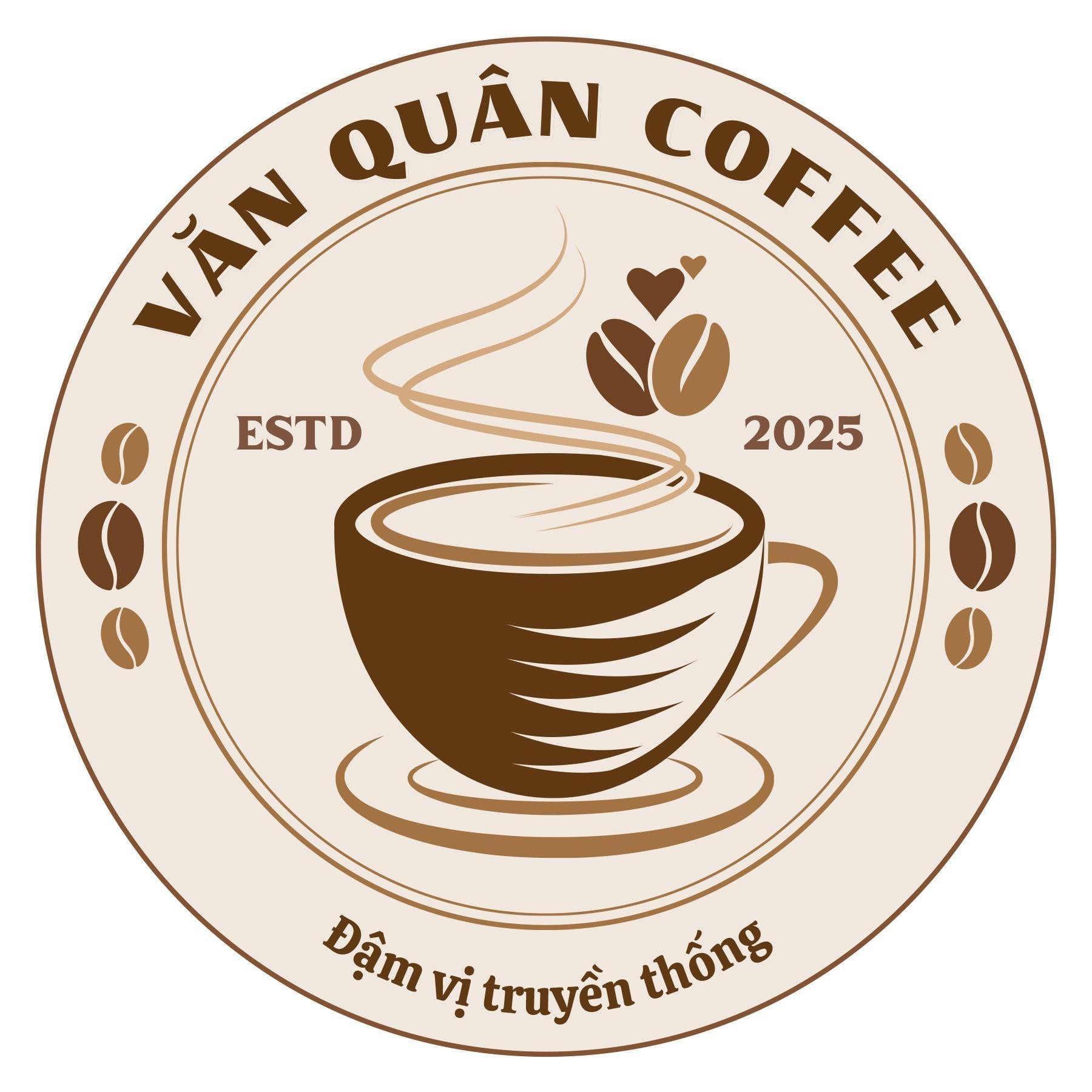 Nhãn hiệu VĂN QUÂN COFFEE Đậm vị truyền thống ESTD 2025  của Hộ kinh doanh Nguyễn Văn Cương, số đơn 4-2026-45157