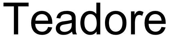 Nhãn hiệu Teadore  của CHAGEE INVESTMENT PTE. LTD., số đơn 4-2026-46704