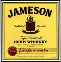 JAMESON Established Since 1780 Triple Distilled IRISH WHISKEY TRIPLE DISTILLED MATURED &amp; BOTTLED IN IRELAND John Jameson &amp; Son JAMESON Established Since 1780 Triple Distilled IRISH WHISKEY TRIPLE DISTILLED MATURED &amp; BOTTLED IN IRELAND John Jameson &amp; Son