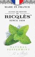 MADE IN FRANCE ALCOOL DE MENTHE DE RICQLES SINCE 1838 NATURAL PEPPERMINT MADE IN FRANCE ALCOOL DE MENTHE DE RICQLES SINCE 1838 NATURAL PEPPERMINT