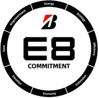BRIDGESTONE CORPORATION的E8 COMMITMENT Energy Ecology Efficiency Extension Economy Emotion Ease Empowerment E8 COMMITMENT Energy Ecology Efficiency Extension Economy Emotion Ease Empowerment品牌, 申请号 1682950