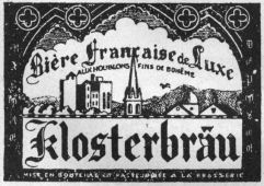 Nhãn hiệu Klosterbräu Klosterbräu của BRASSERIES KRONENBOURG, số đơn 291466