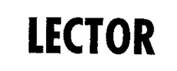 Trademark LECTOR LECTOR of Esso Schweiz GmbH, application No 371720