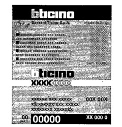 Nhãn hiệu bticino bticino của BTICINO S.p.A., số đơn 506251